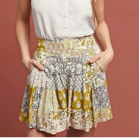 Maeve By Anthropologie Floral Peasant Skort Size S - Picture 2 of 10